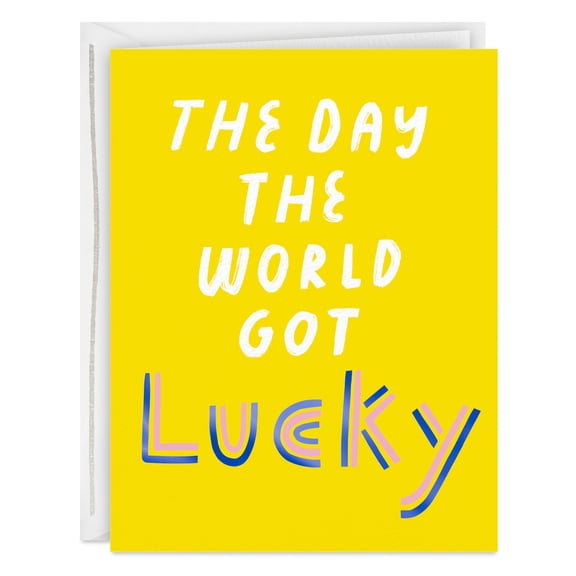 Hallmark Good Mail Birthday Card (Day the World Got Lucky)