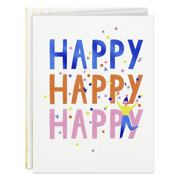 Hallmark Good Mail Birthday Greeting Card (Happy Happy Happy)
