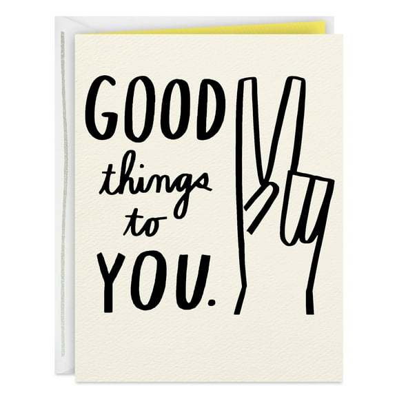 Hallmark Good Mail Blank Friendship or Encouragement Card (Good Things to You)