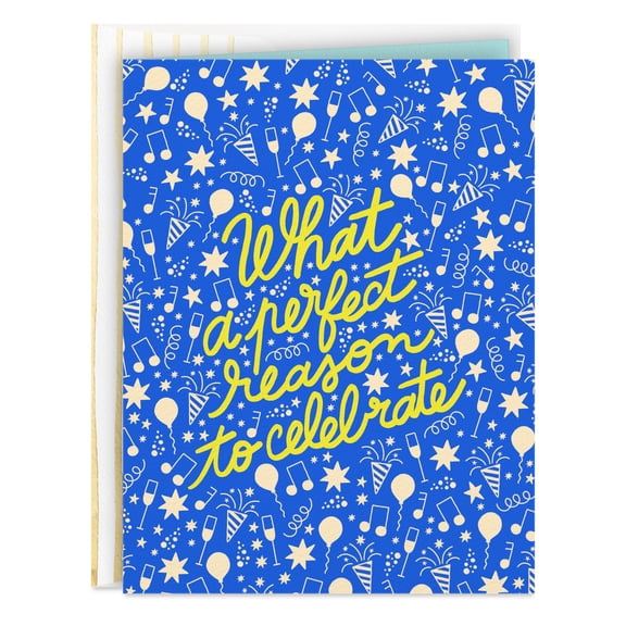 Hallmark Good Mail Congratulations or Birthday Card (Perfect Reason to Celebrate)
