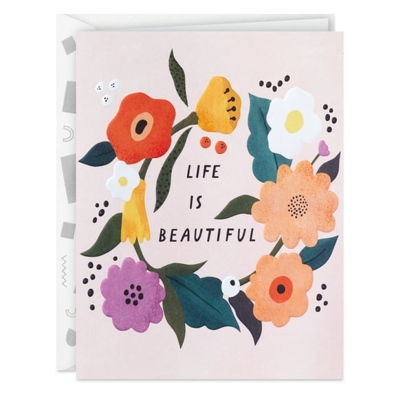 Hallmark Good Mail Friendship or Birthday Card (You Make Life Beautiful)
