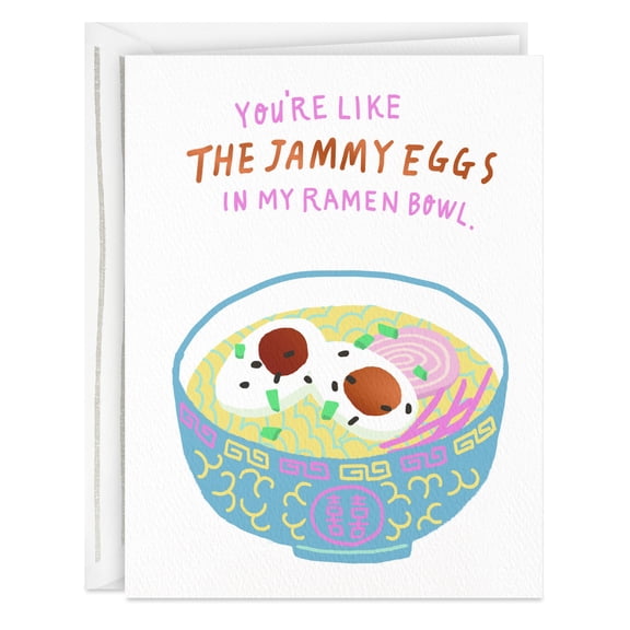 Hallmark Good Mail Friendship or Love Greeting Card (You're the Jammy Eggs in My Ramen)