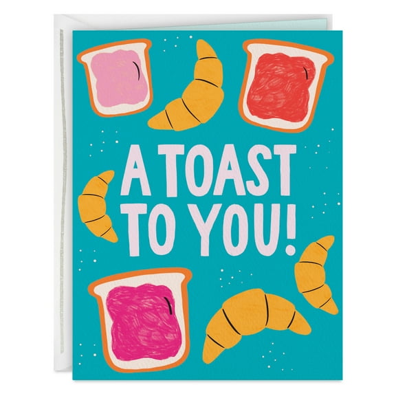 Hallmark Good Mail Funny Congratulations Card (A Toast to You)