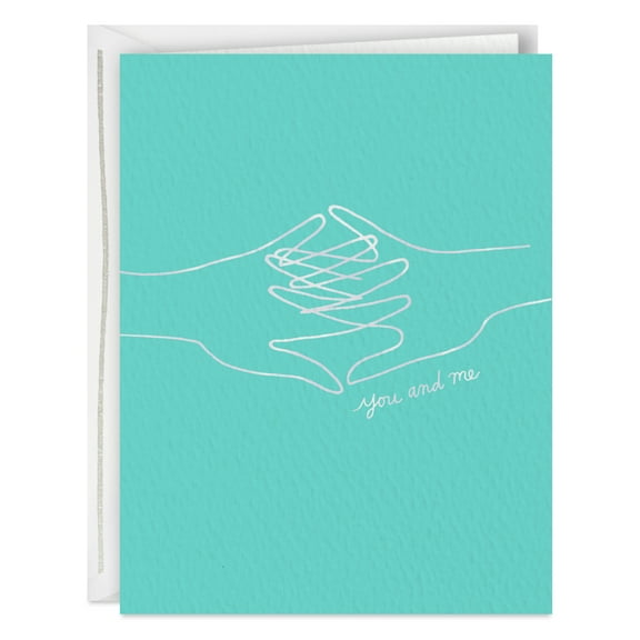 Hallmark Good Mail Love Card (Let's Always Hold Hands)