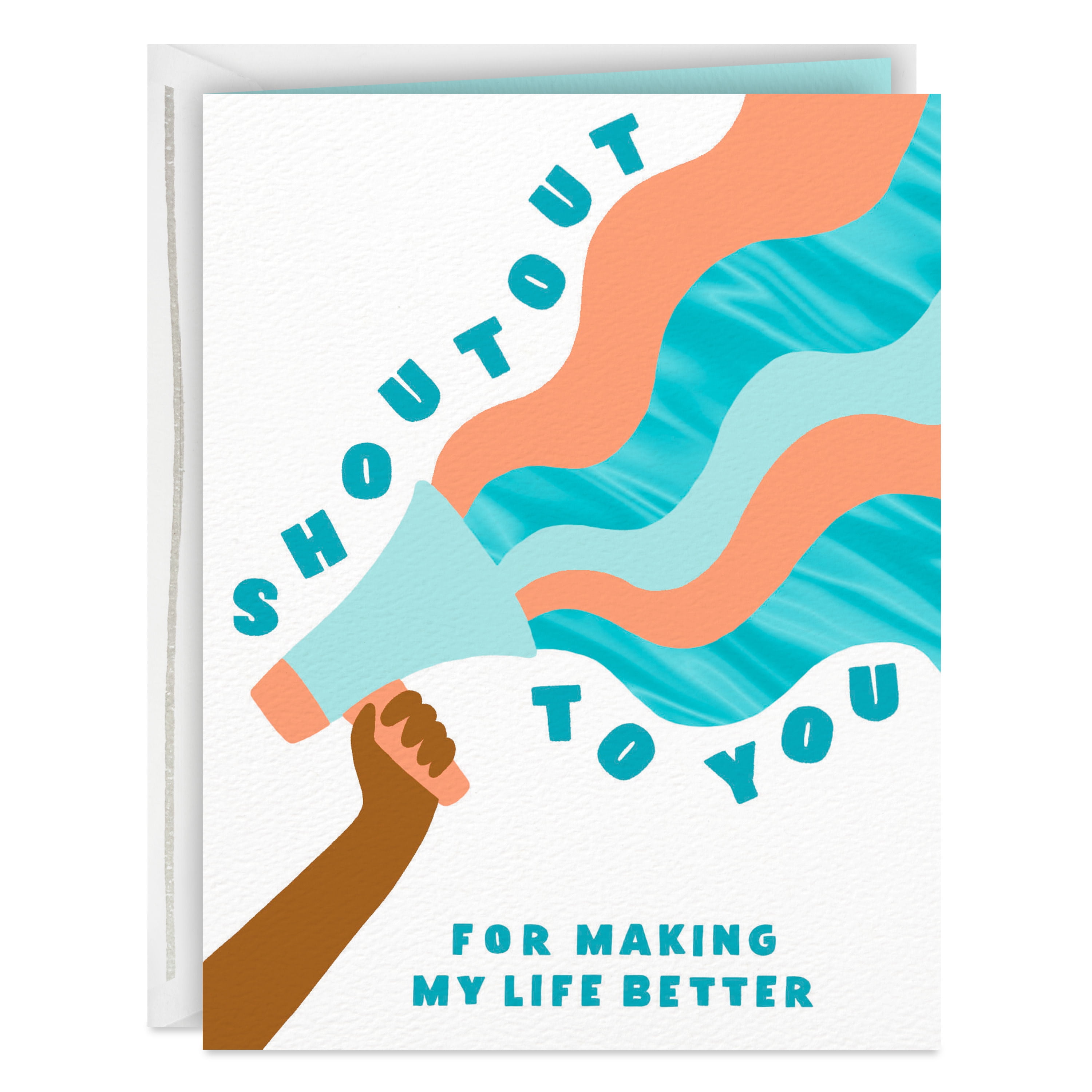 Hallmark Good Mail Thank-You Greeting Card (Shoutout for Making My Life Better)