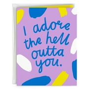 Hallmark Good Mail Thinking of You Greeting Card Adore the Hell Outta You