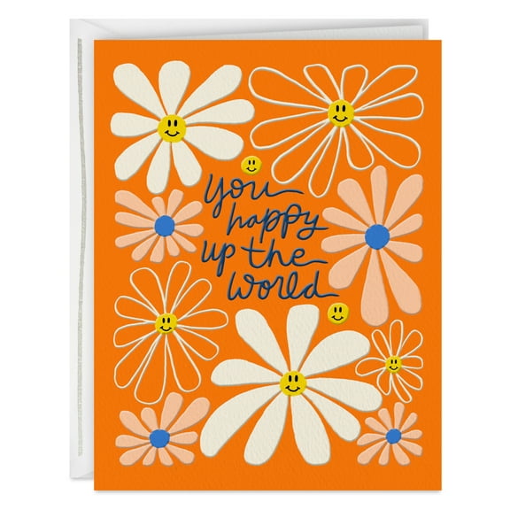 Hallmark Good Mail Thinking of You or Thank-You Card (You Happy Up the World)