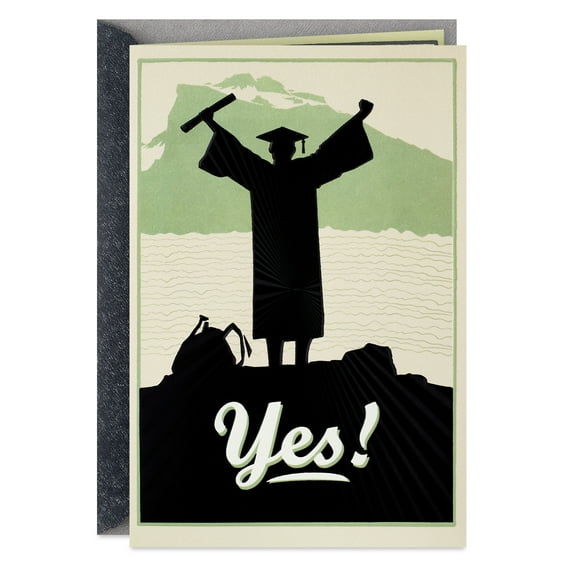 Hallmark Graduation Greeting Card (Yes! Grad Silhouette)