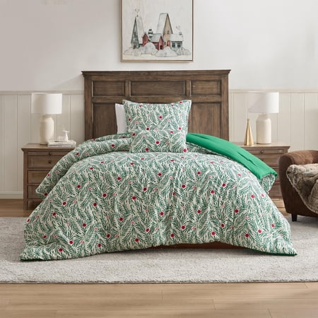 Hallmark Green Branches 3Pc. &nbsp;Comforter Set