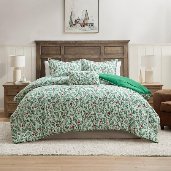 Hallmark Green Branches 4Pc. &nbsp;Comforter Set