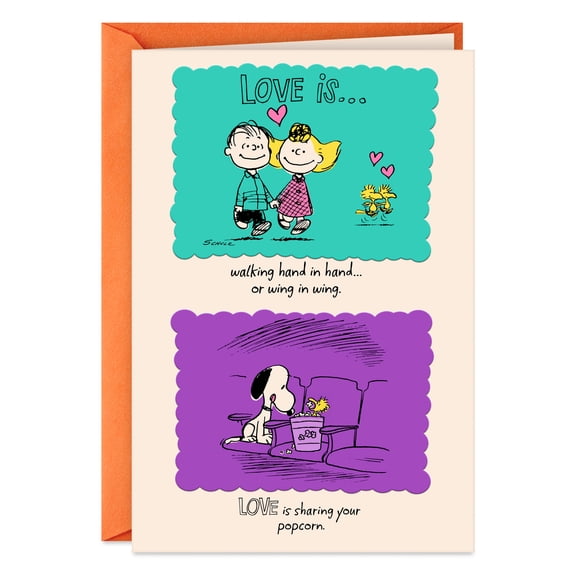 Hallmark Peanuts Anniversary Card (Love Is A Hug)