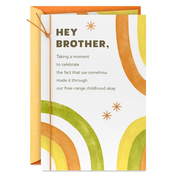 Hallmark Birthday Card for Brother (Here's to Good Memories and Handy Survival Skills)