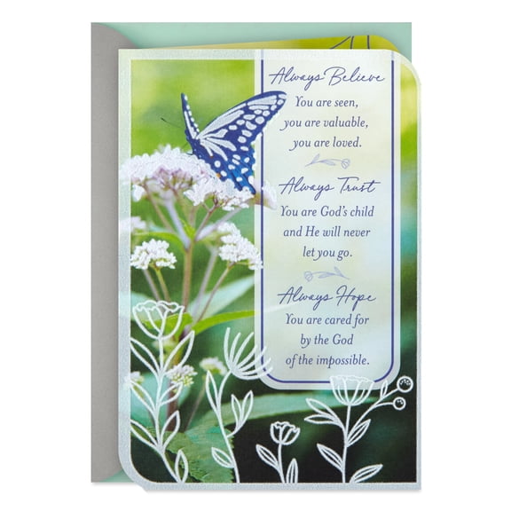 DaySpring Religious Encouragement Card (Always Believe You Are Seen)