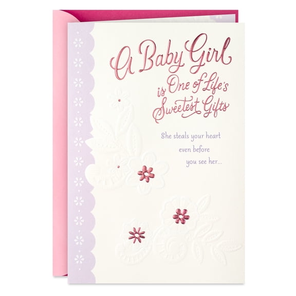Hallmark New Baby Girl Card (One of Life's Sweetest Gifts)