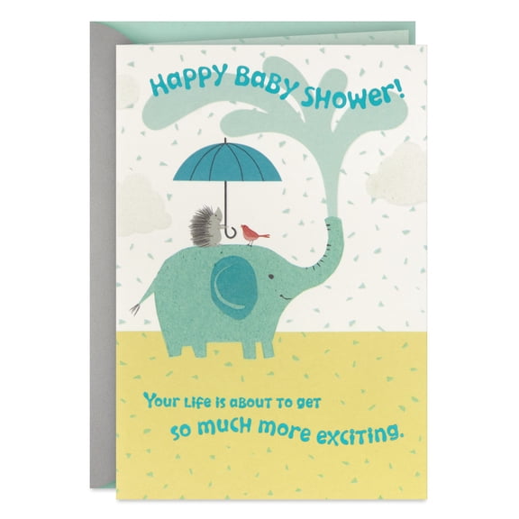 Hallmark Baby Shower Card (Life's About to Get Exciting)