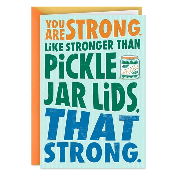 Hallmark Shoebox Funny Support Card (Stronger Than Pickle Jar Lids)