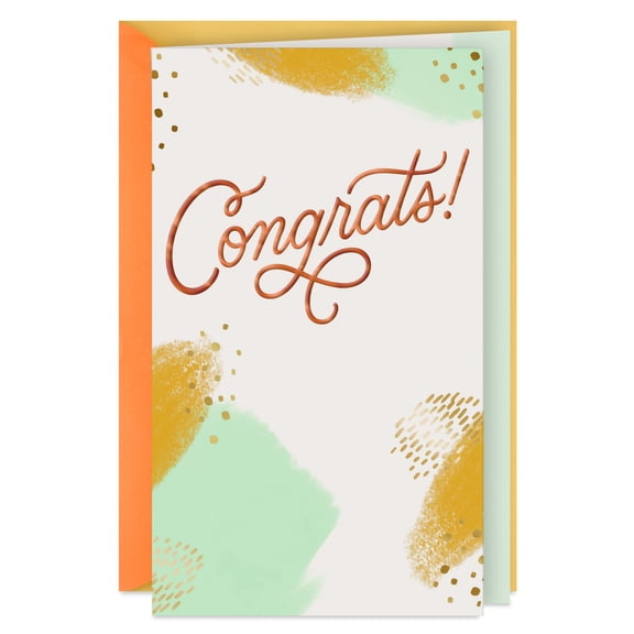 Hallmark Blank Congratulations Card (Congrats!)