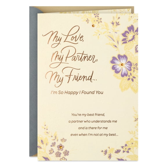 Hallmark Romantic Anniversary Card for Spouse (So Happy I Found You)