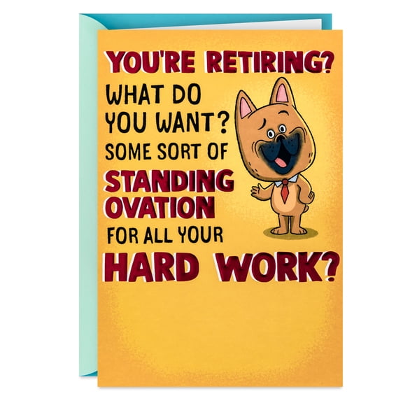 Hallmark Pop-Up Retirement Card (Standing Ovation)