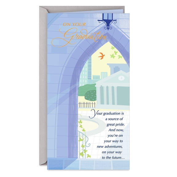 Hallmark Money Holder Graduation Card (Follow Your Dreams)