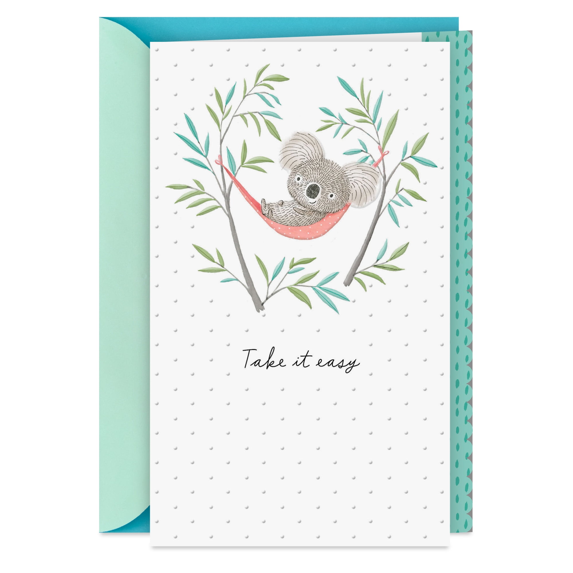 Hallmark Get Well Card (Take It Easy Koala Bear)