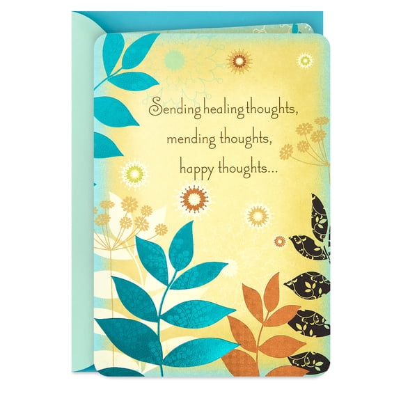 Hallmark Get Well Card (Sending Healing, Happy Thoughts)