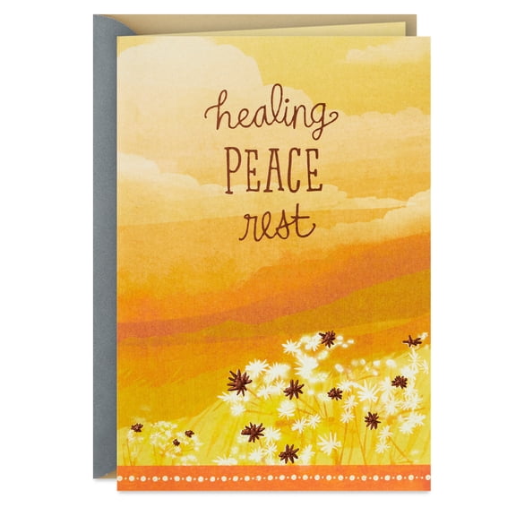 DaySpring Religious Get Well Card (Healing Peace Rest)