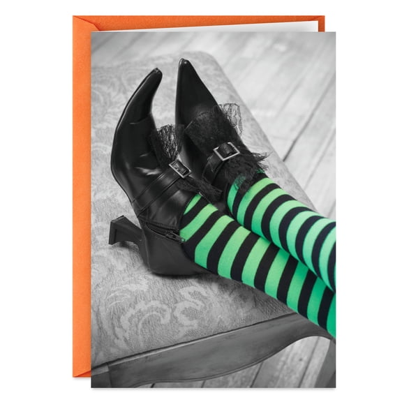 Hallmark Funny Halloween Card (Ain't Easy Being Witchy), 1 Count