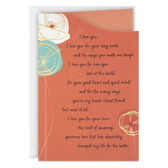 Hallmark Romantic Love Card (Changed My Life for the Better)