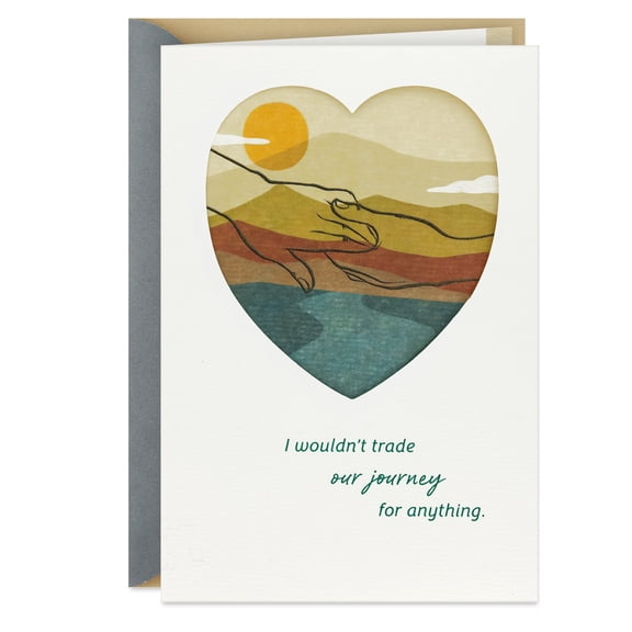 Hallmark Romantic Love Card for Wife, Husband, Significant Other (You're at the Heart of It All)