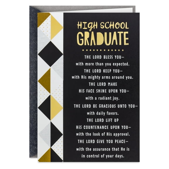DaySpring Religious Graduation Card (The Lord Bless You and Keep You)