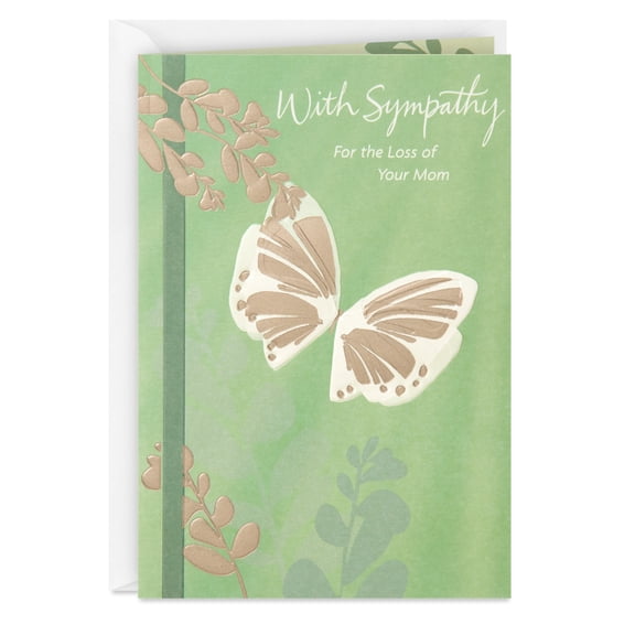 DaySpring Religious Sympathy Card for Loss of Mom (Comforted by Memories)