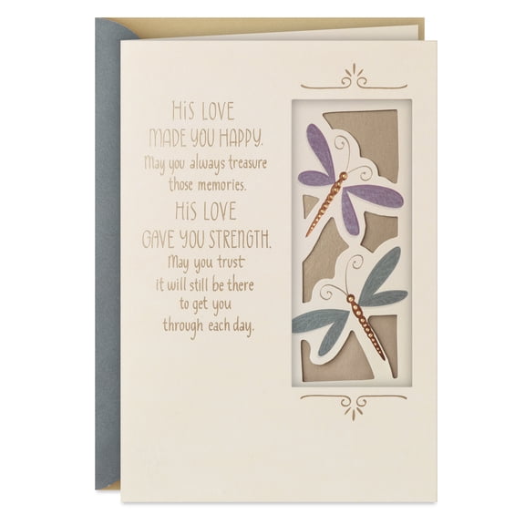 Hallmark Sympathy Card (His Love Is Yours Forever)