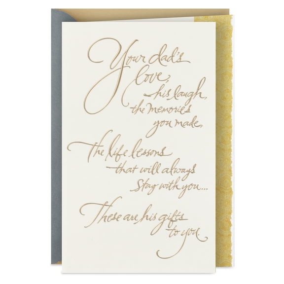 Hallmark Sympathy Card for Loss of Dad (May the Good Memories and Stories Comfort You)