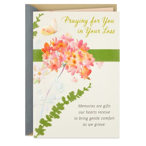 DaySpring Religious Sympathy Card (Praying for You in Your Loss)