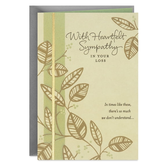 DaySpring Religious Sympathy Card (Praying for Comfort and Peace for You)