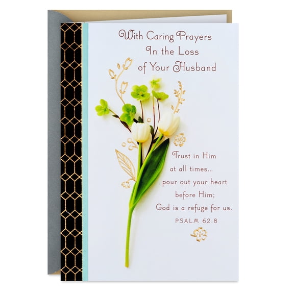 DaySpring Religious Sympathy Card for Loss of Husband (With Caring Prayers)
