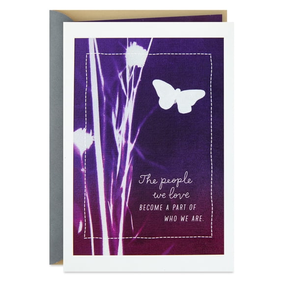 Hallmark Sympathy Card (A Part of Them Stays With Us)