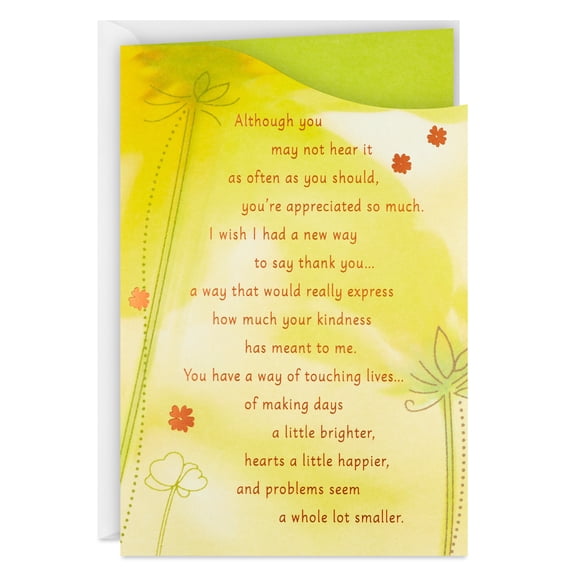 Hallmark Thank You Card (You're a Gift to Me)