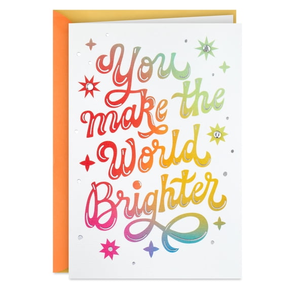 Hallmark Thank You Card (You Make the World Brighter)