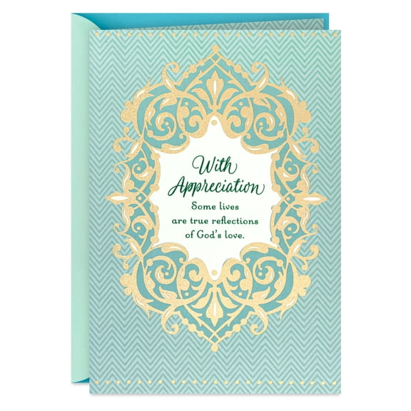 DaySpring Religious Thank You Card (True Reflections of God's Love)