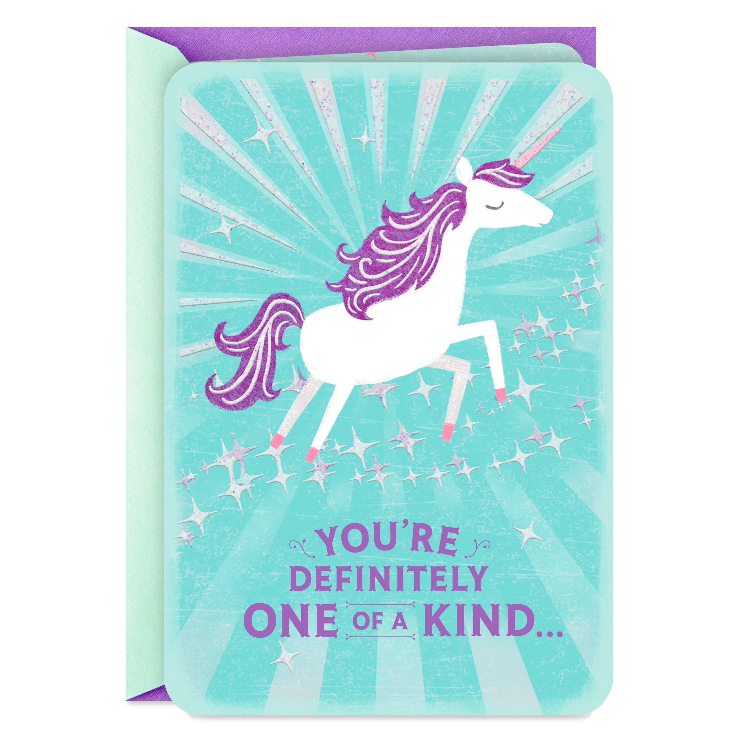 Hallmark Just Because Encouragement Card (One of a Kind Unicorn)