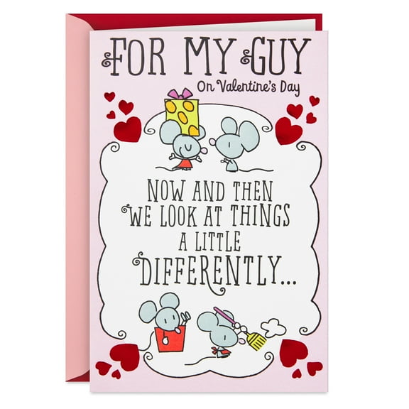 Hallmark Funny Romantic Pop-Up Valentine's Day Card for Him (Best for Each Other)