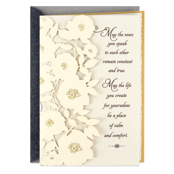 Hallmark Wedding Card (Wishes for Happiness)
