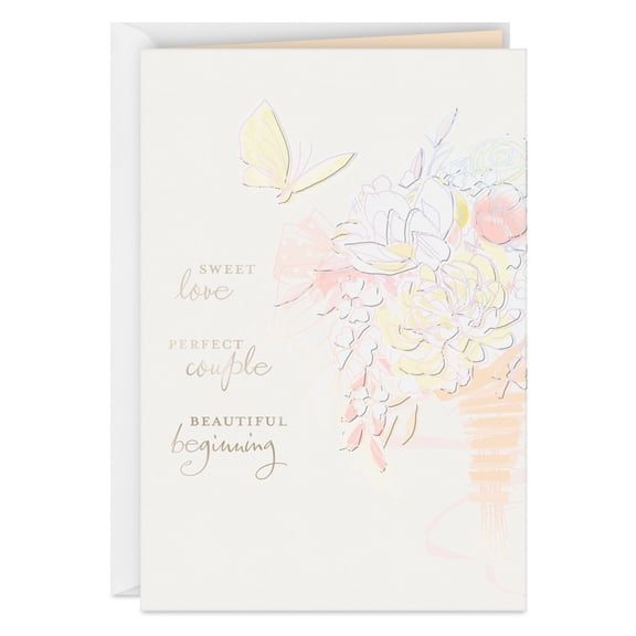 Hallmark Wedding Card (Sweet Love, Perfect Couple)