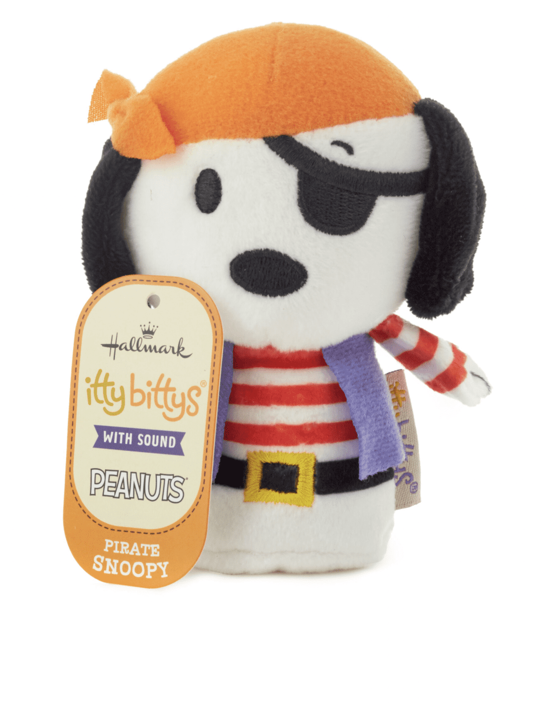 Hallmark Halloween Itty Bittys Peanuts Snoopy Pirate Plush With