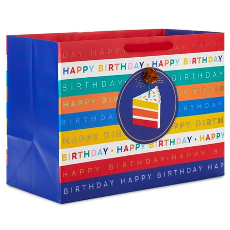 Hallmark Happy Birthday Gift Bags, Multicolor, 14 in