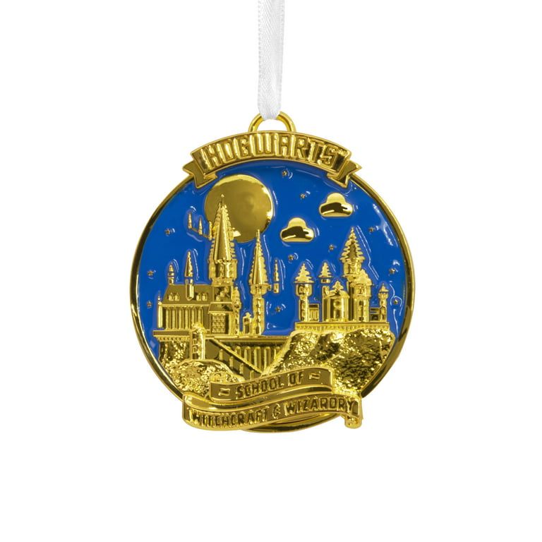 Hallmark Harry Potter Hogwarts Premium Metal Ornament, 0.15lbs