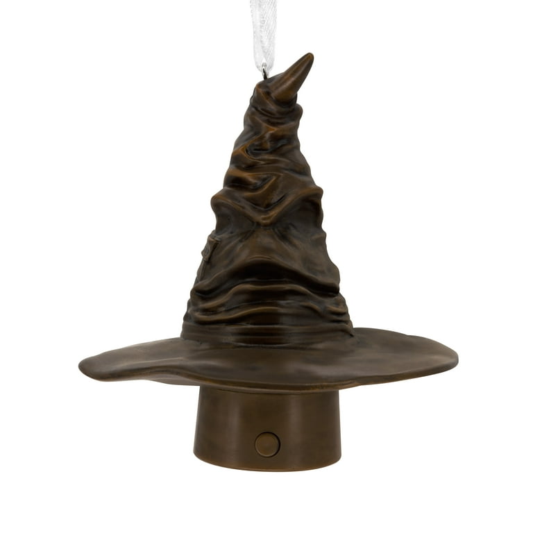 Hallmark Harry Potter Sorting Hat with Light Ornament, 0.16lbs