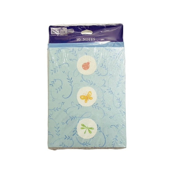 Hallmark Heartline Black Cards 10 Notes with Envelopes